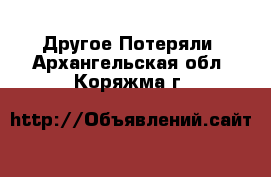 Другое Потеряли. Архангельская обл.,Коряжма г.